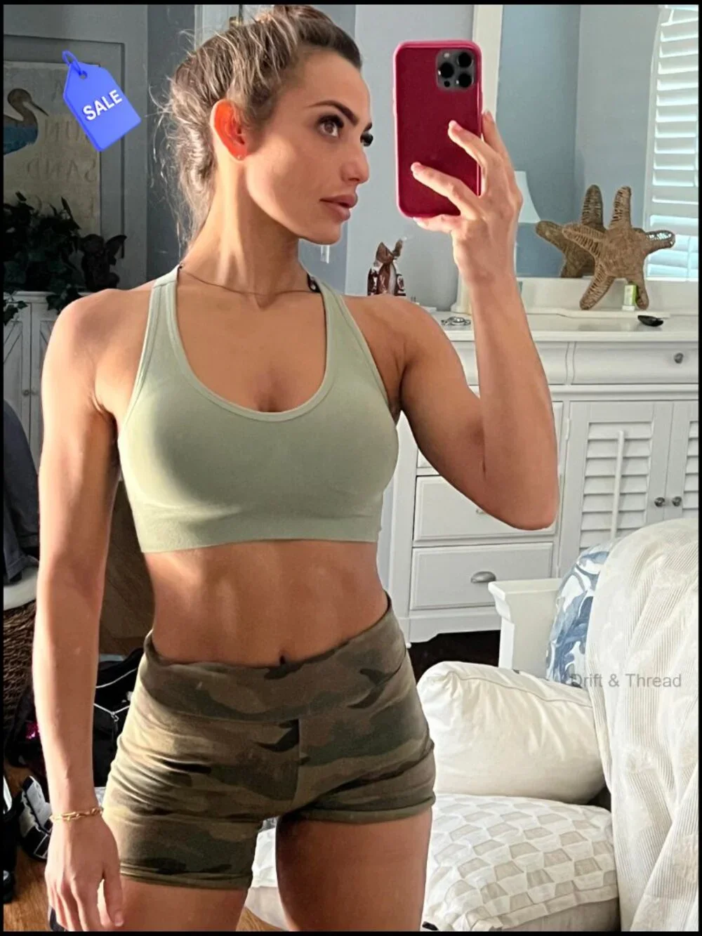 Padded Medium Support Criss Cross Strappy Seamless Sports Bra